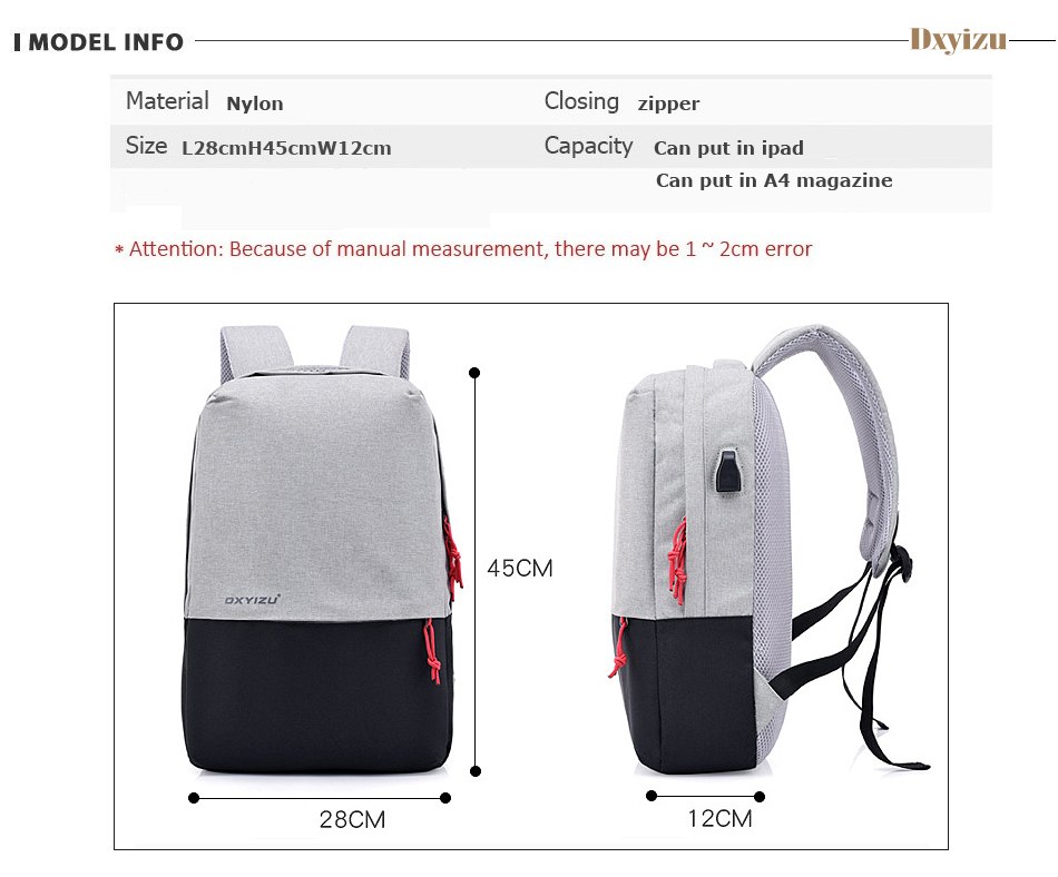 Dxyizu Ws54 Smart Usb Backpack (17)