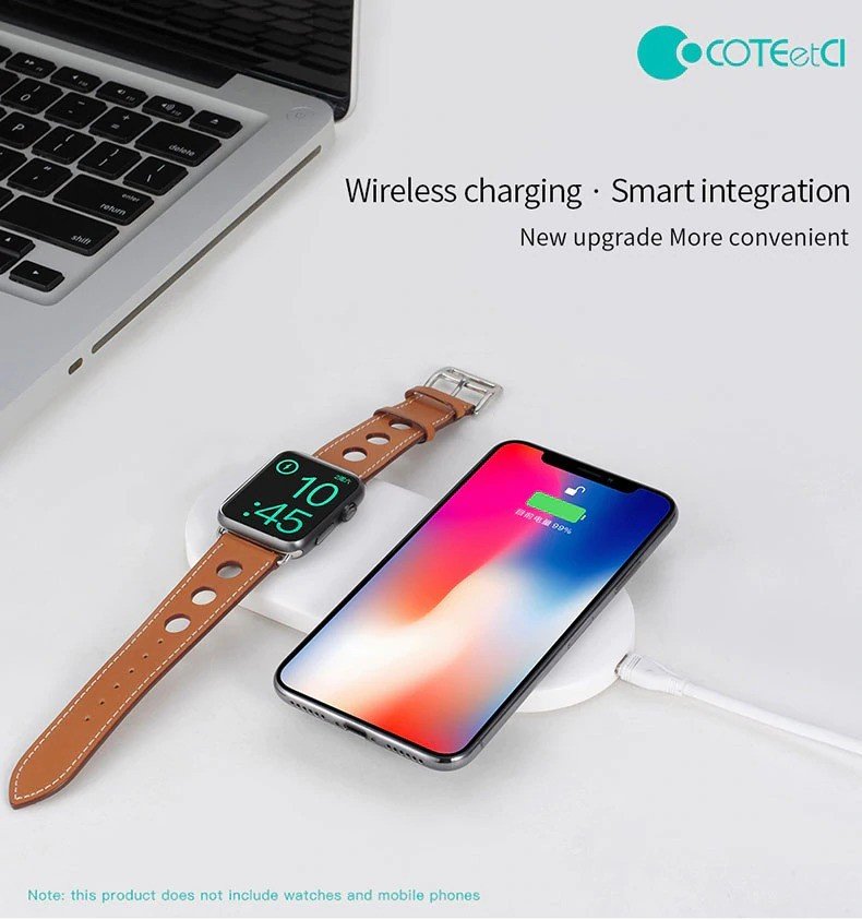 Coteetci 2 In 1 Wireless Charging Pad (1)