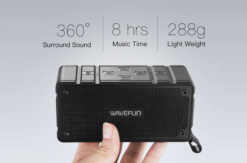 Wavefun Cuboid Mini Portable Ip65 Waterproof Wireless Bluetooth Speaker (8)