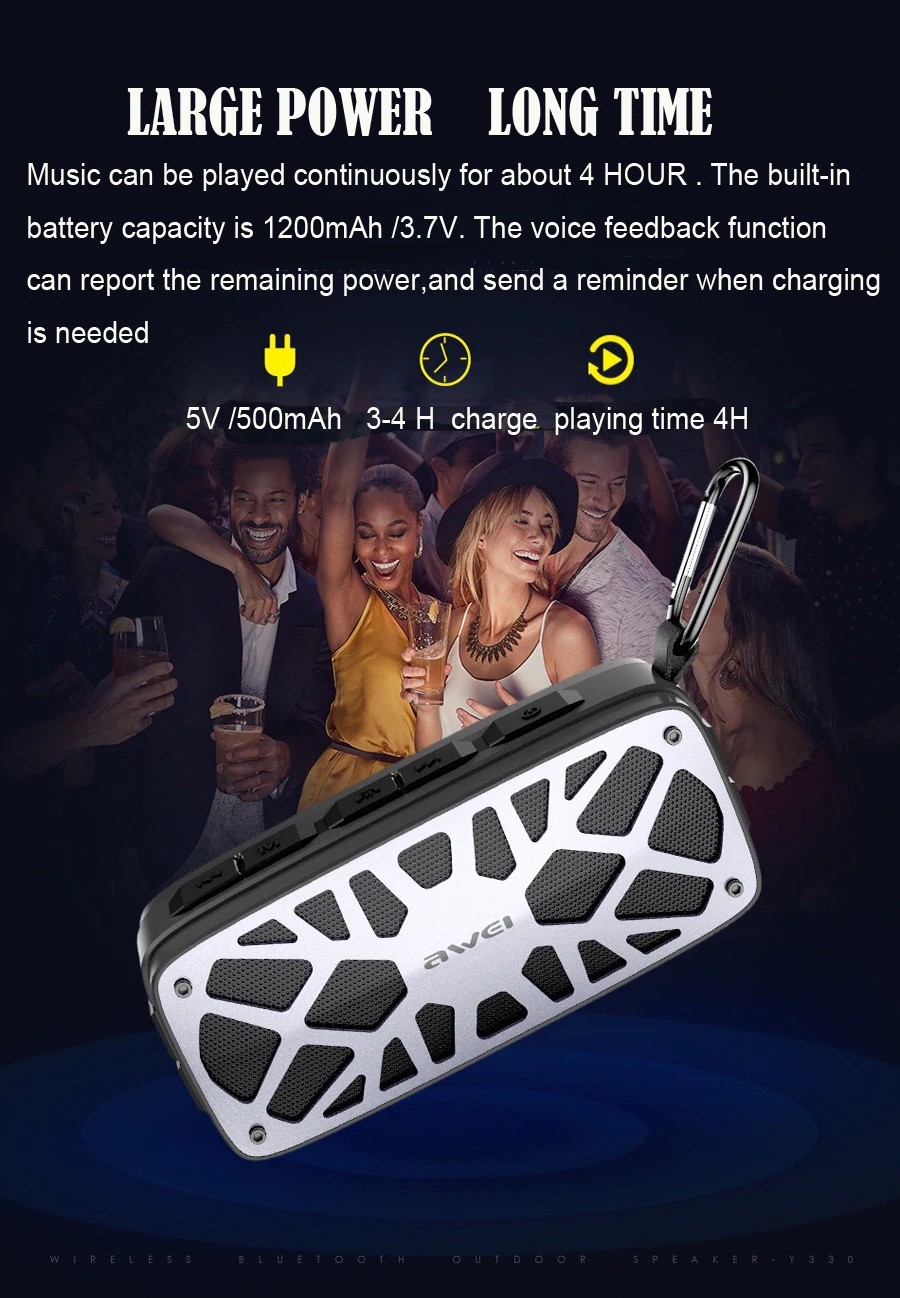 Awei Y330 Wireless Tws Bluetooth Speaker (8)