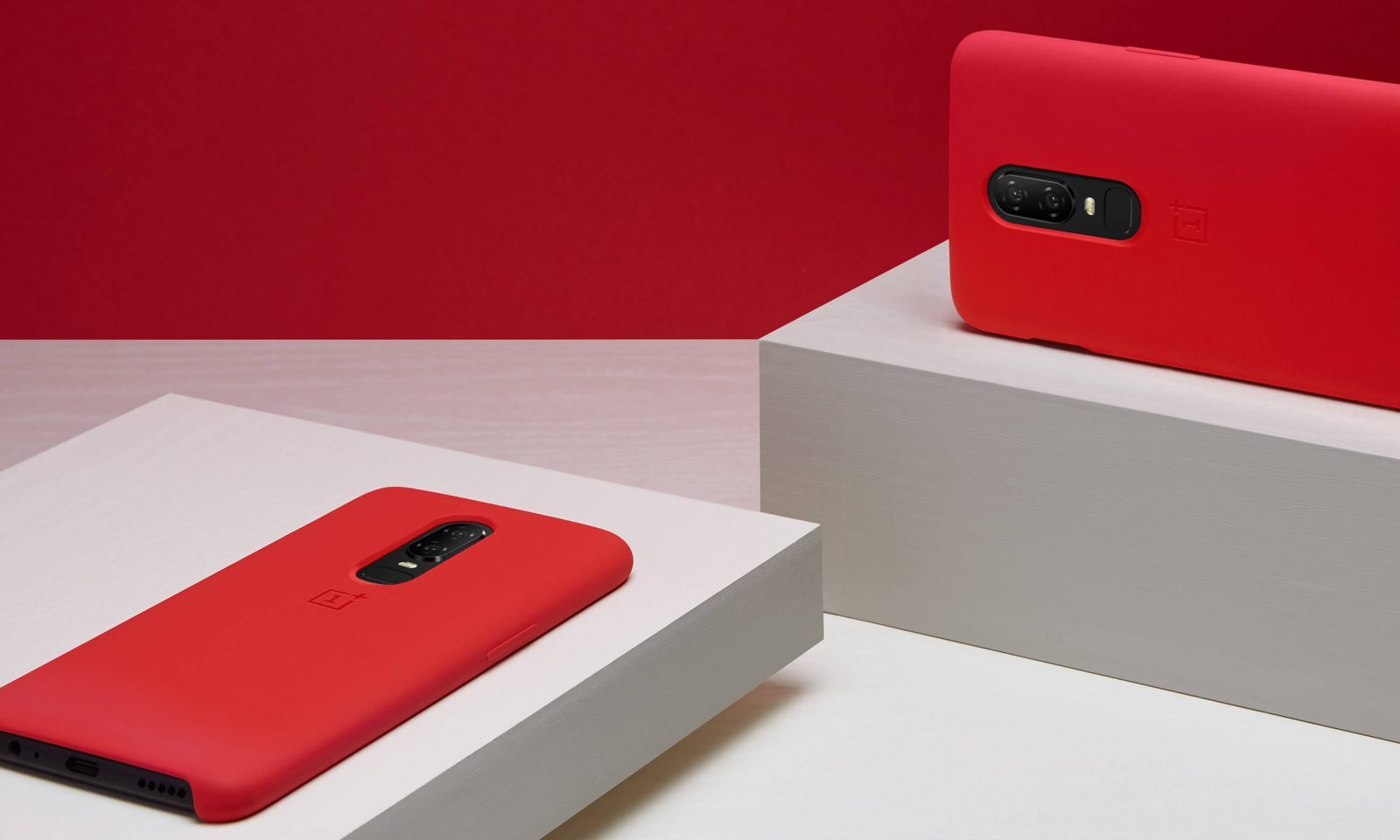 Oneplus 6 Silicone Protective Case Red (5)
