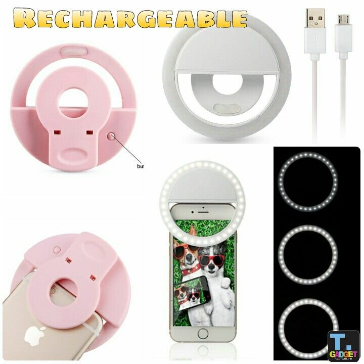 Rechargeable Led Selfie Ring Light Flash (1)