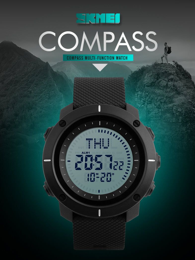 Skmei 1216 Compass Mens Women Digital Watch (1)