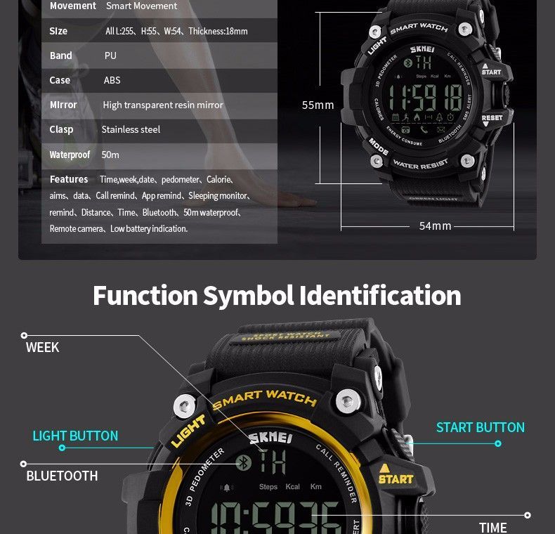 Skmei 1227 Bluetooth Smart Watch (14)