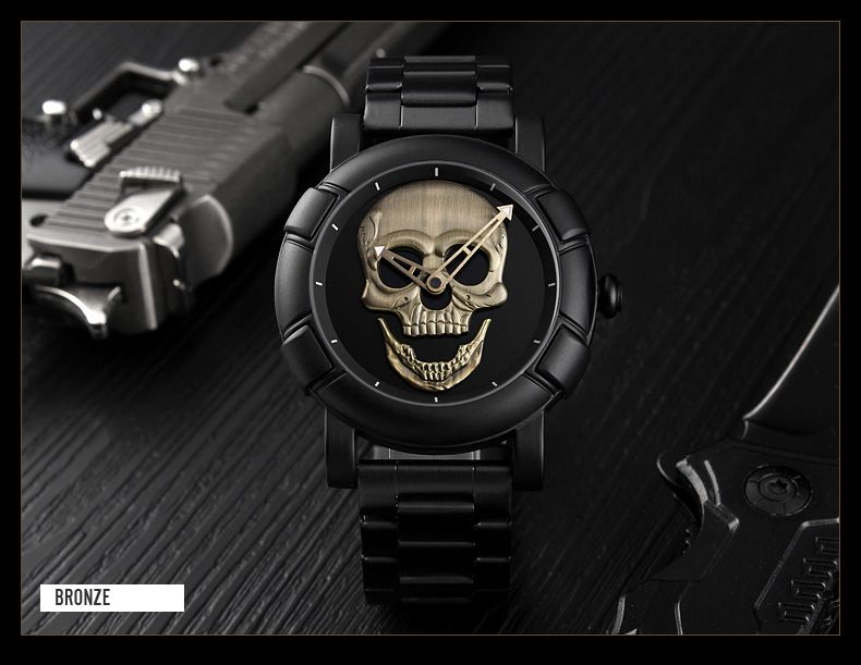 Skmei 9178 Skull Quartz Watch (2)