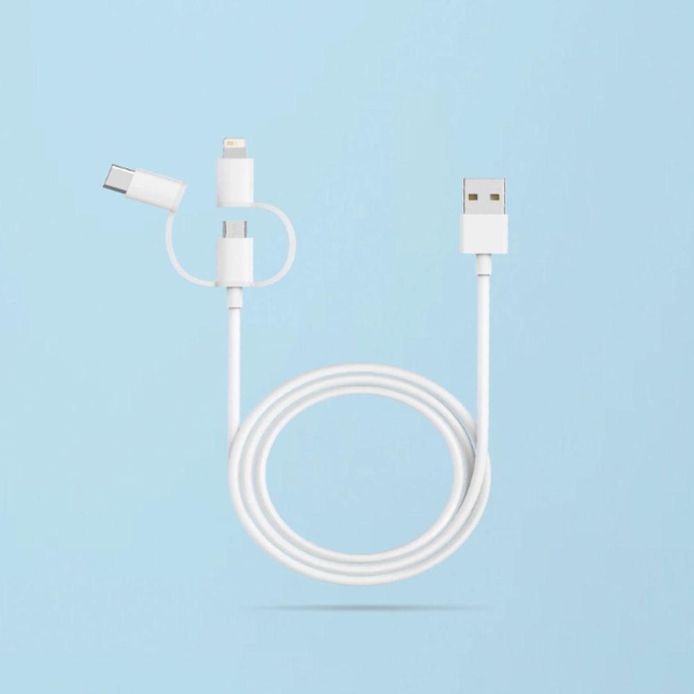 Xiaomi 3 In 1 Cable With Lightning Type C Micro Usb (2)