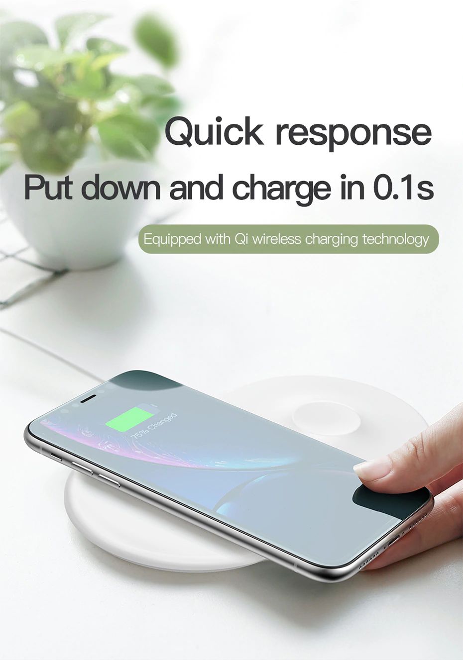 Baseus Smart 2 In 1 Wireless Qi Charger For Iphone Apple Watch (4)