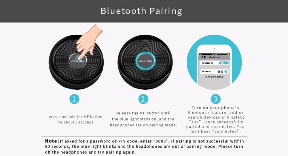 Bluedio T3 Plus Wireless Bluetooth Headphones (10)