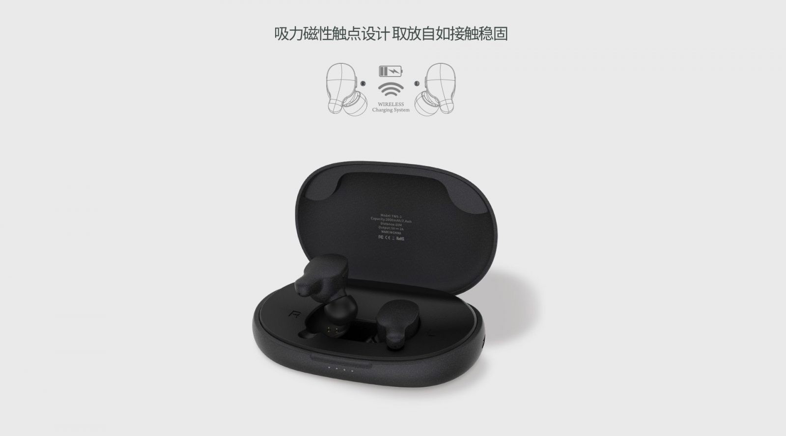 Remax Tws 3 Wireless Earbuds Twins Earphone With Charging Box (8)