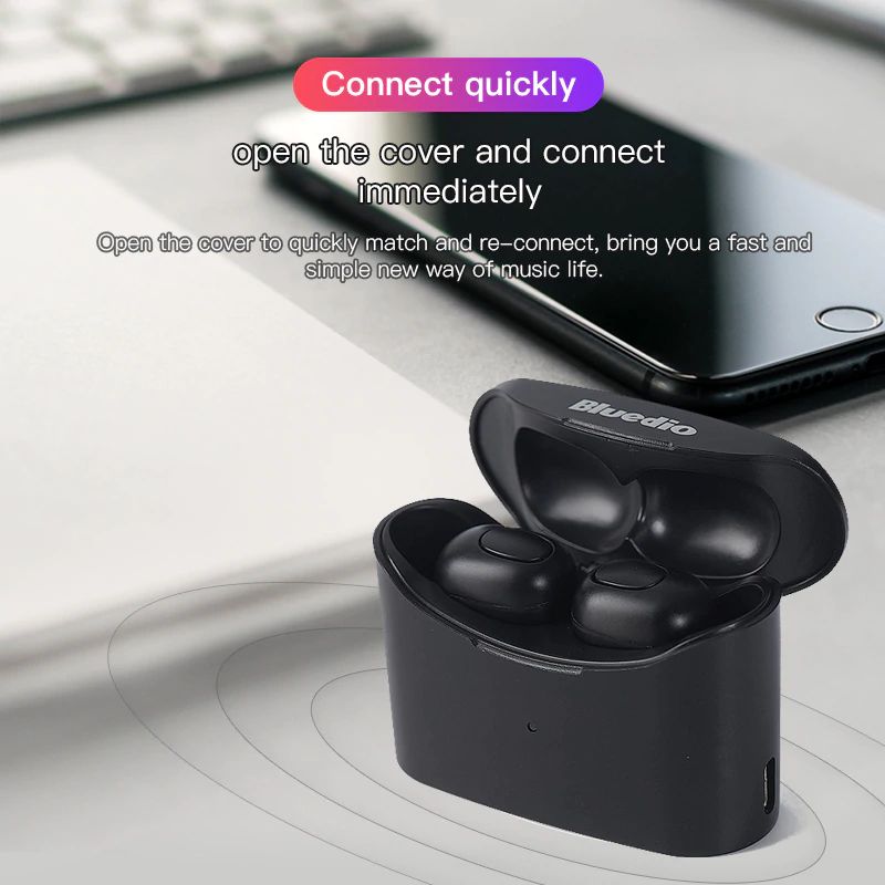 Bluedio T Elf Mini Airpod Bluetooth 5 0 True Wireless Earphone With Charging Box (7)