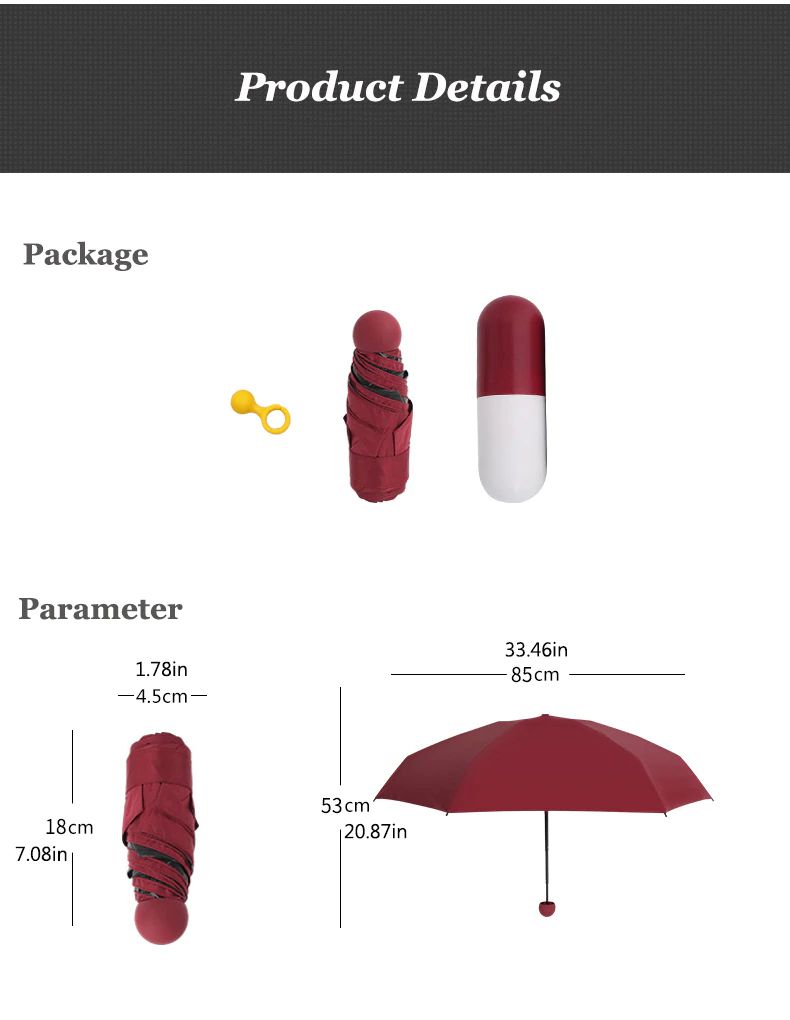 Mini Capsule Umbrella Anti Uv (9)