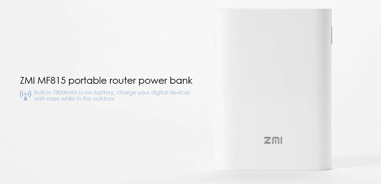 Zmi Mf815 2 In 1 4g Wireless Wifi Router And 7800mah Mobile Power Bank (1)