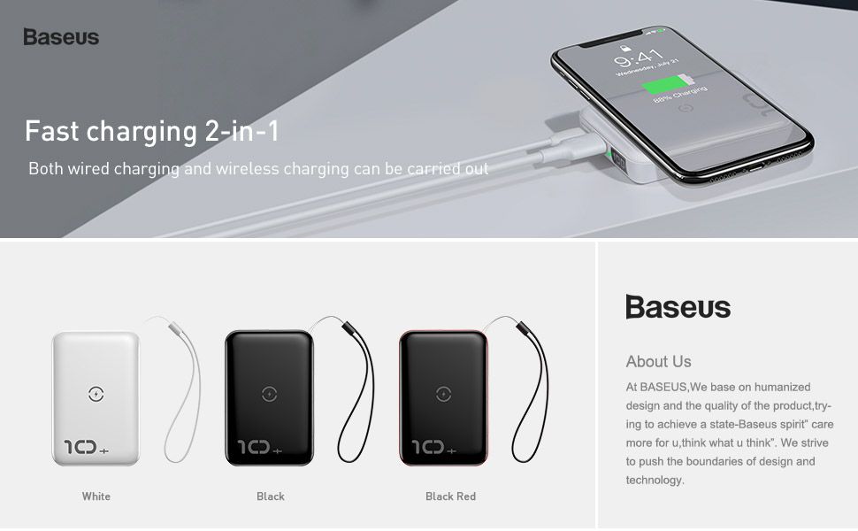 Baseus F10w Wireless Fast Charging Power Bank 10000mah Pd Quick Charge 3 (1)