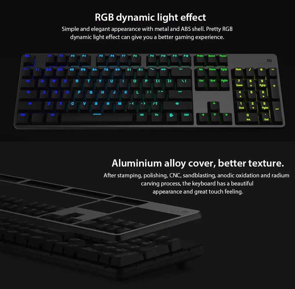 Xiaomi Gaming Keyboard With Rgb Backlight (3)