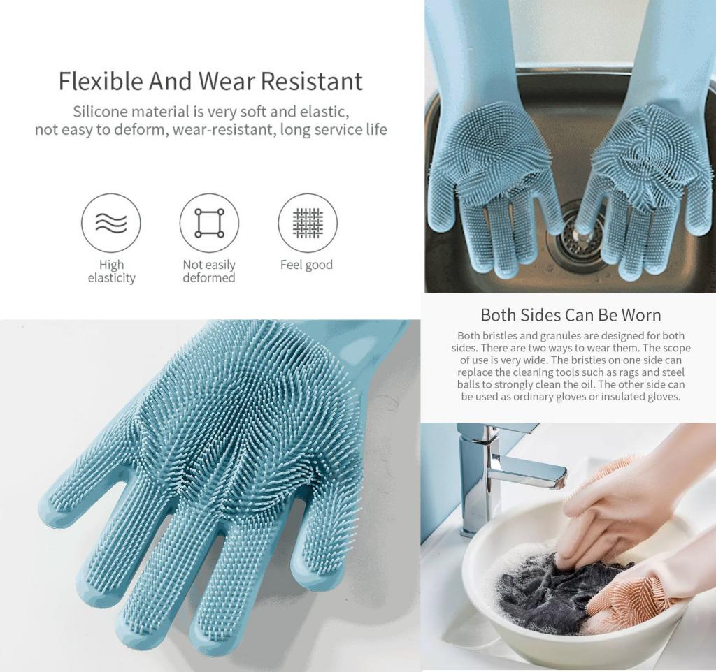 Xiaomi Jordan Judy 1 Pair Magic Silicone Cleaning Gloves (1)