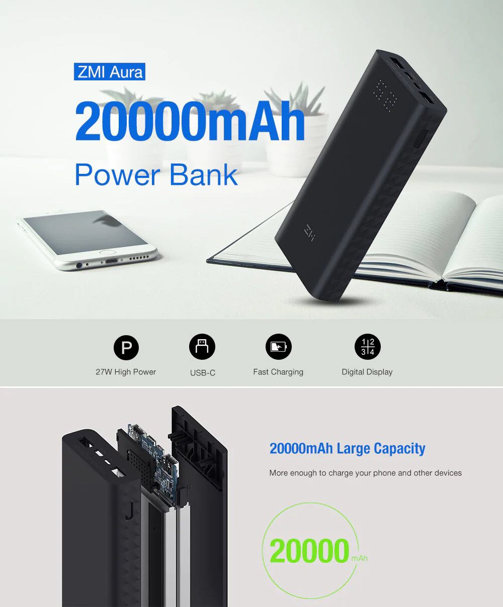 Xiaomi Zmi Aura 20000mah Power Bank (2)