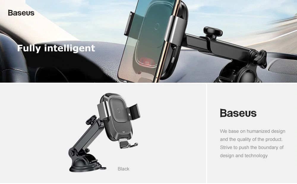 Baseus Smart Vehicle Bracket Wireless Charger (5)