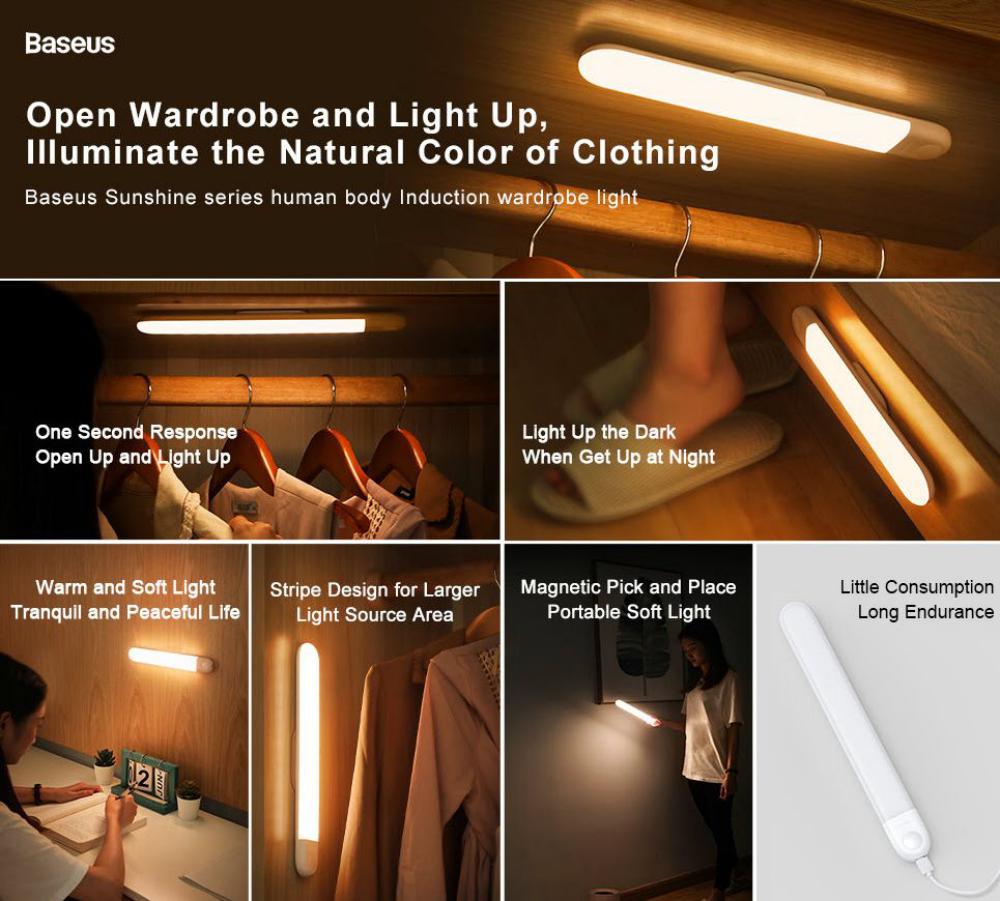 Baseus Sunshine Series Human Body Induction Wardrobe Light (1)