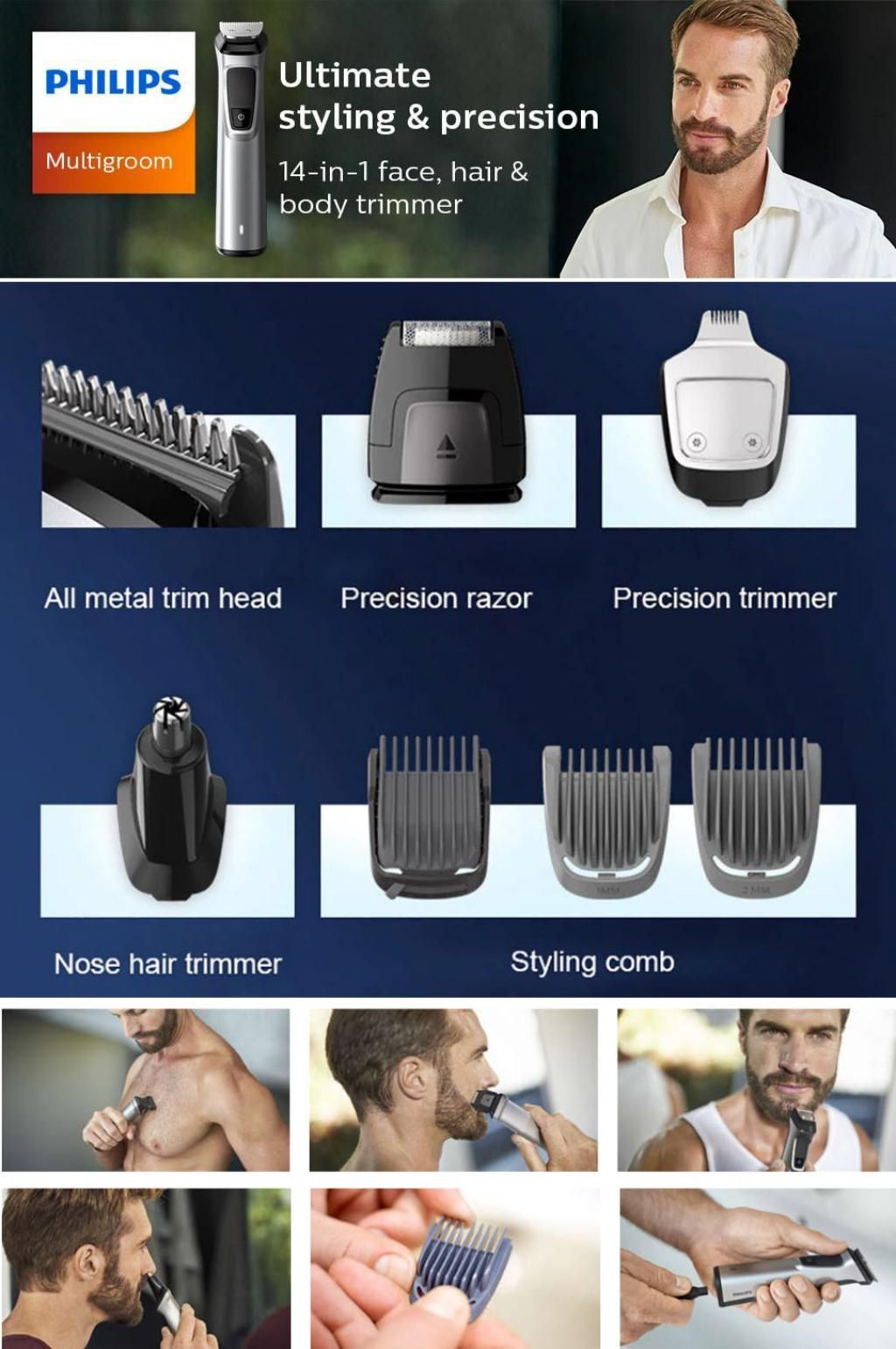 Philips 14 Tools Beard & Hair Trimmer Set