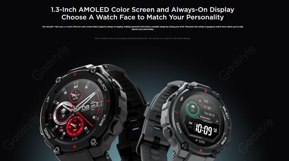 Amazfit T Rex Dual Gps Smartwatch With Military Grade Certifications (2)
