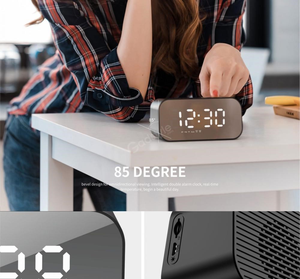 Havit M3 Wireless Bluetooth Speaker With Alarm Clock Radio (6)
