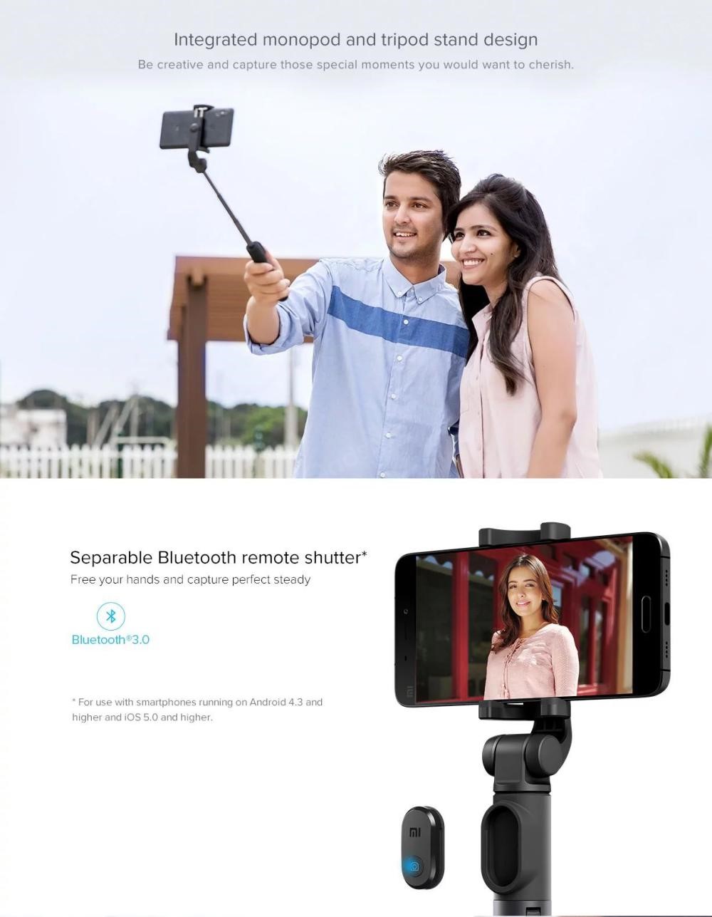 Xiaomi Mi Bluetooth Selfie Stick With Tripod (1)