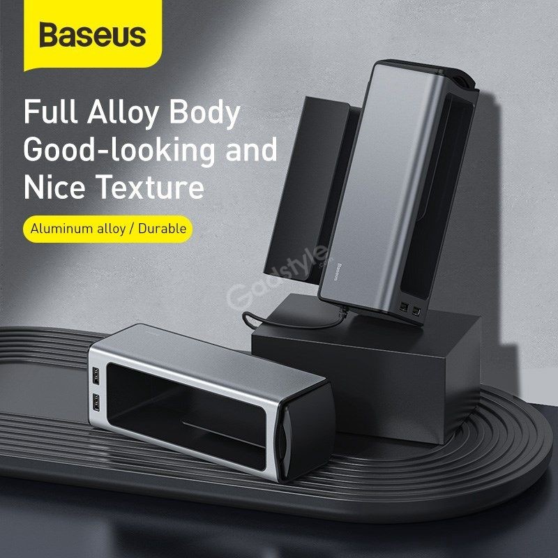 Baseus Deluxe Metal Armrest Console Organizer Dual Usb Power Supply (6)