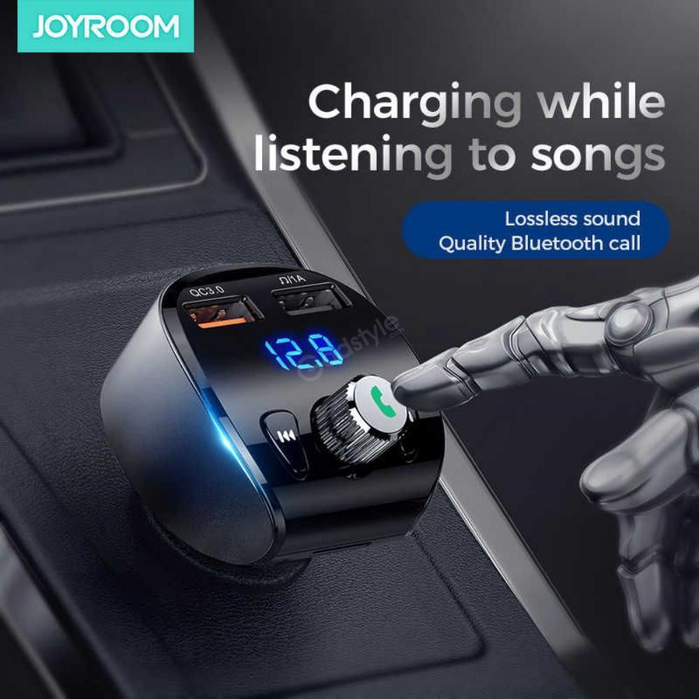 Joyroom 3 1a Fast Charge Dual Usb Car Charger With Audio Mp3 Player (4)