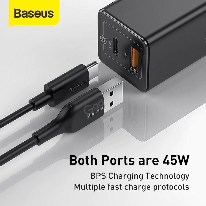 Baseus 45w Gan Mini Quick Charger With Type C Cable (5)