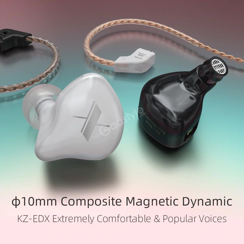 Kz Edx Magnetic Dynamic Driver Hifi In Ear Earphones (2)
