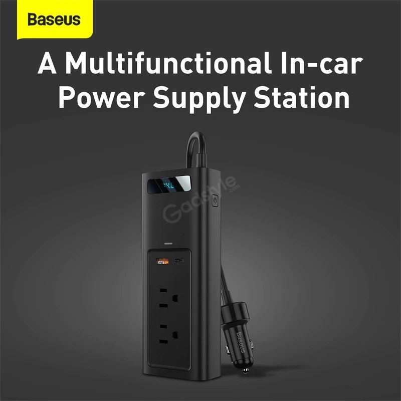 Baseus Power Inverter 150w Dual Port Fast Charging Car Power Station (4)