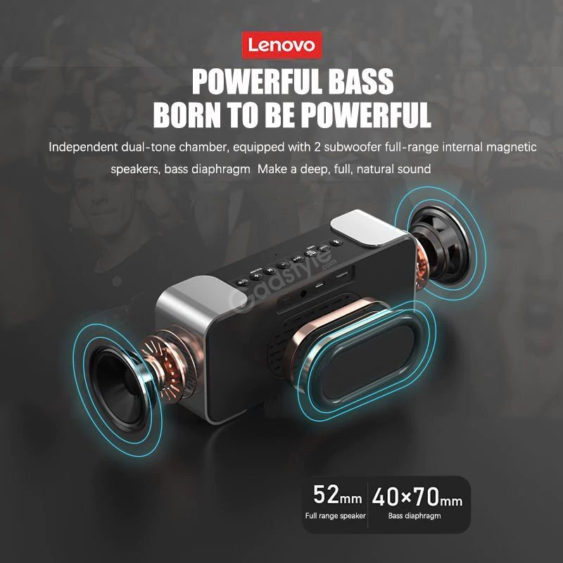 Lenovo L022 Led Alarm Clock Bluetooth Speaker (4)