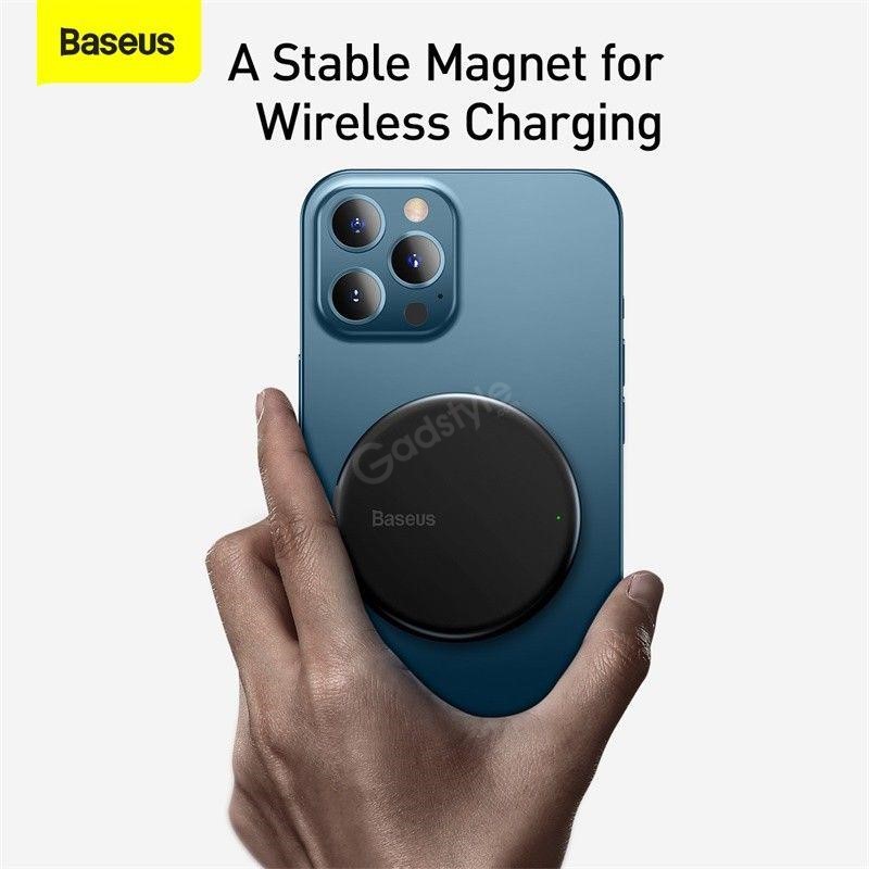 Baseus Bs W522 Simple Mini Magnetic Wireless Charger For Ip 12 Series (2)