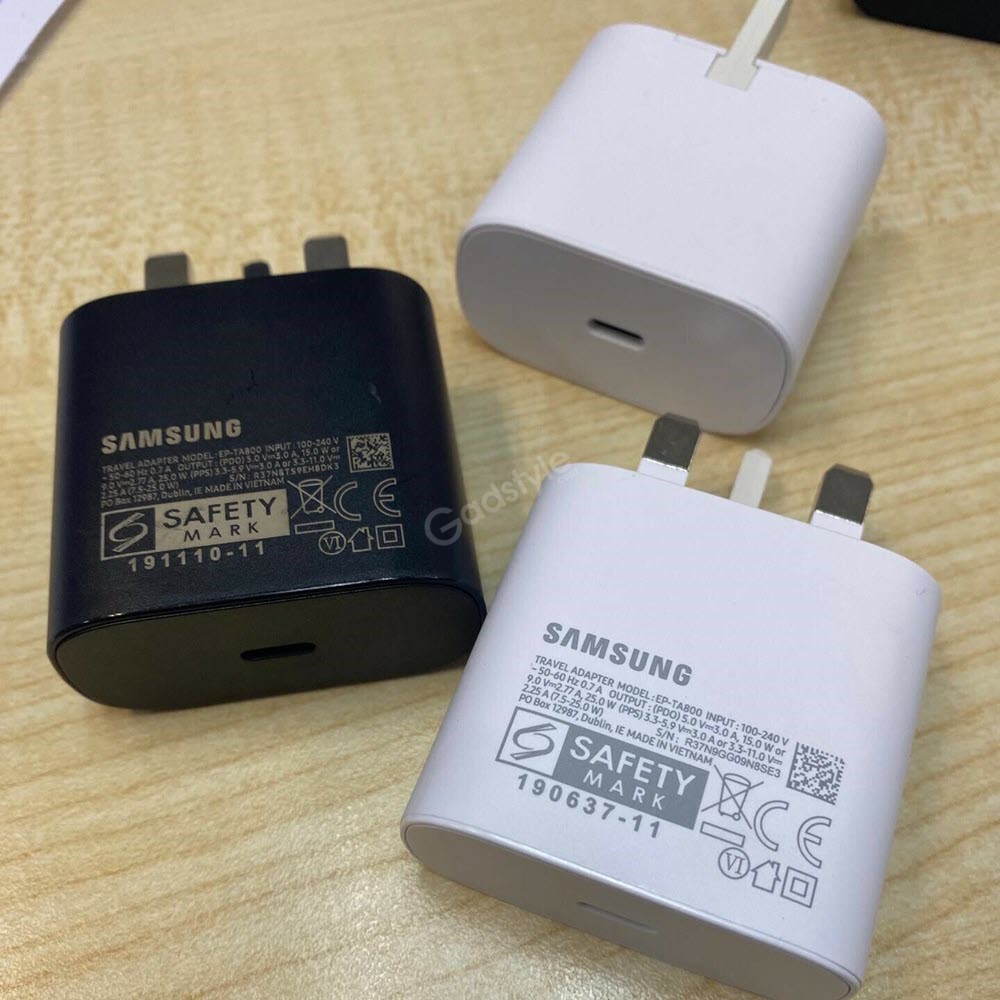 Original Samsung 25w Adapter With Usb Type C To Type C Cable Uk 3 Pin (3)