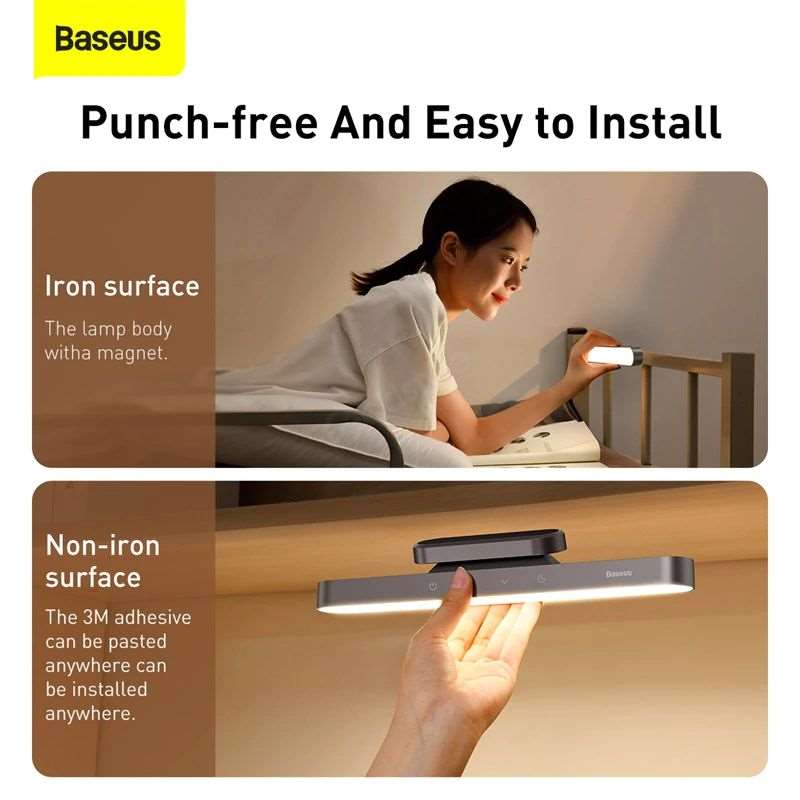 Baseus Magnetic Table Lamp Hanging Wireless Touch Led Desk Lamp (3)