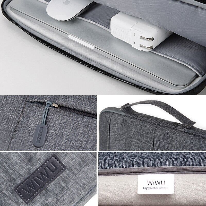 Wiwu Premium Nylon Fabric 360 Degree Protection Waterproof Laptop Sleeve(1)