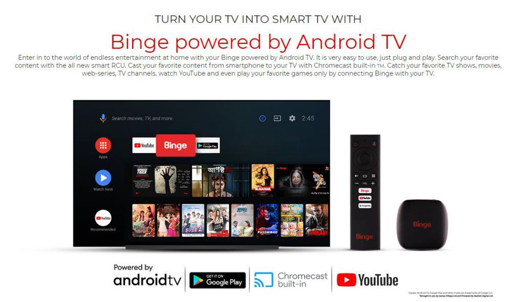 Binge Android Tv Device With Chromecast Built In (2)