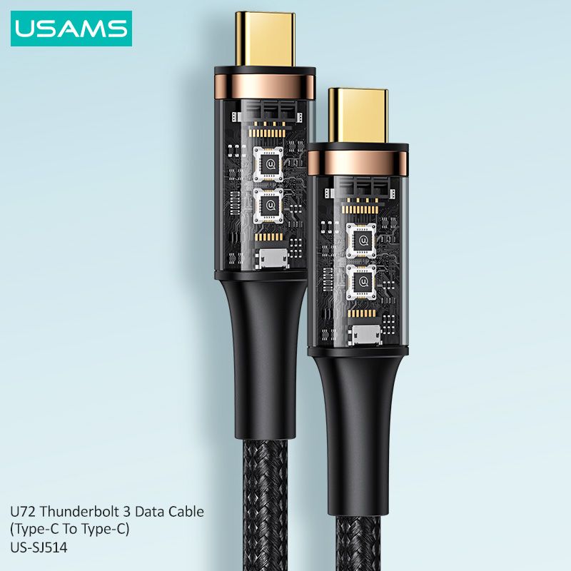 Usams Us Sj514 U72 Thunderbolt 3 Data Cable Type C To Type C (5)