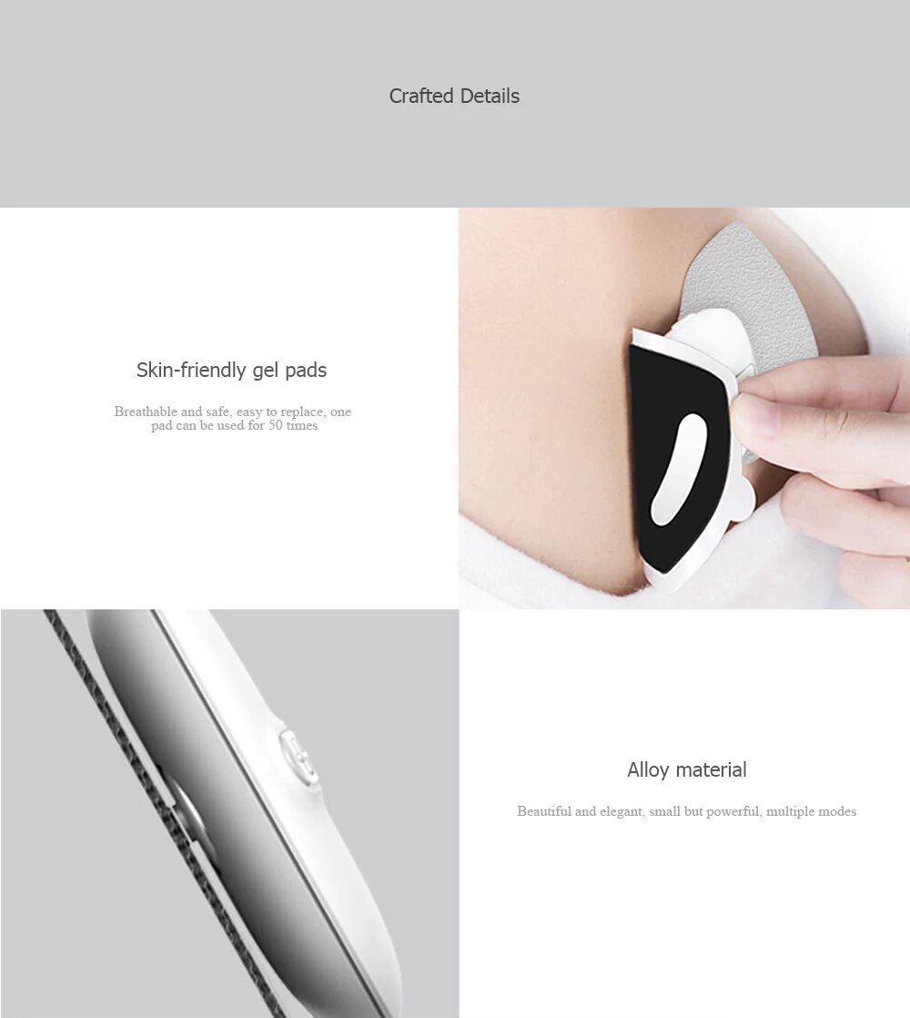 Xiaomi Magic Touch Sticker Massage Electric Muscle Stimulator Full Body Relax Neck Back Mas ( (4)