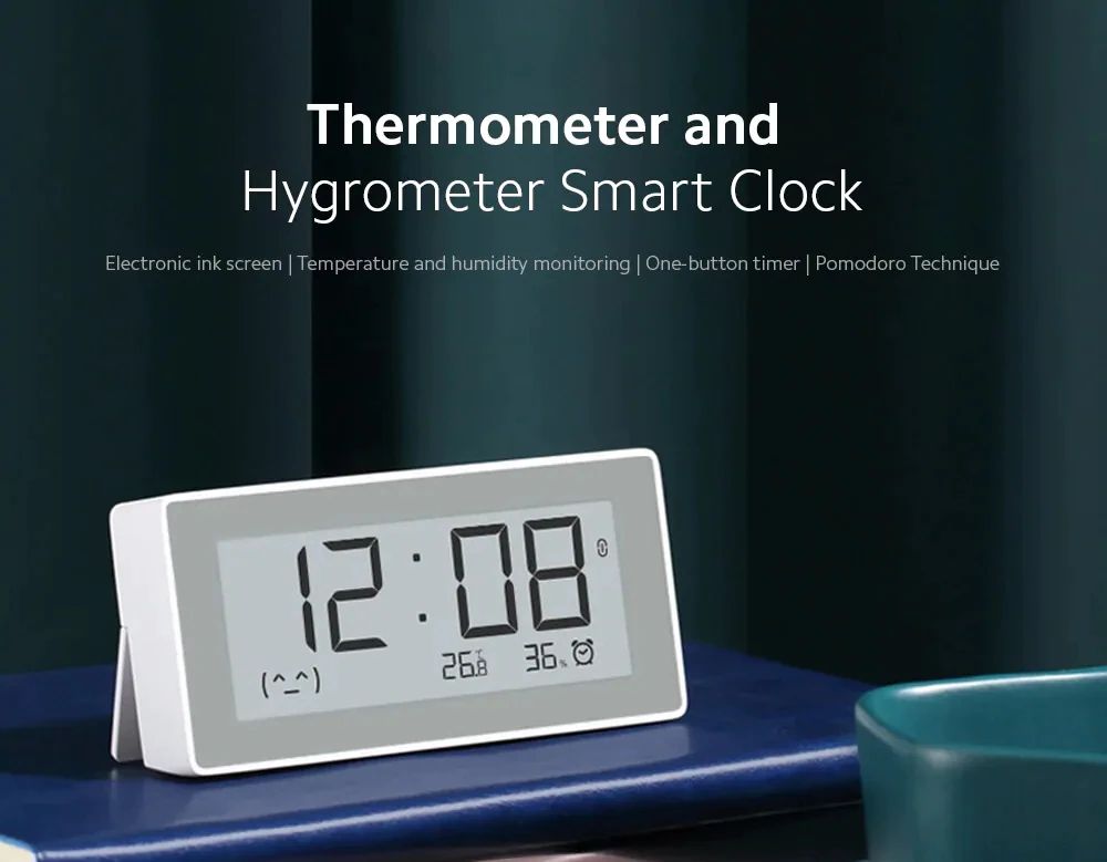 Xiaomi Mijia Mmc Bt4 0 Smart Electric Digital Clock Thermometer (4)