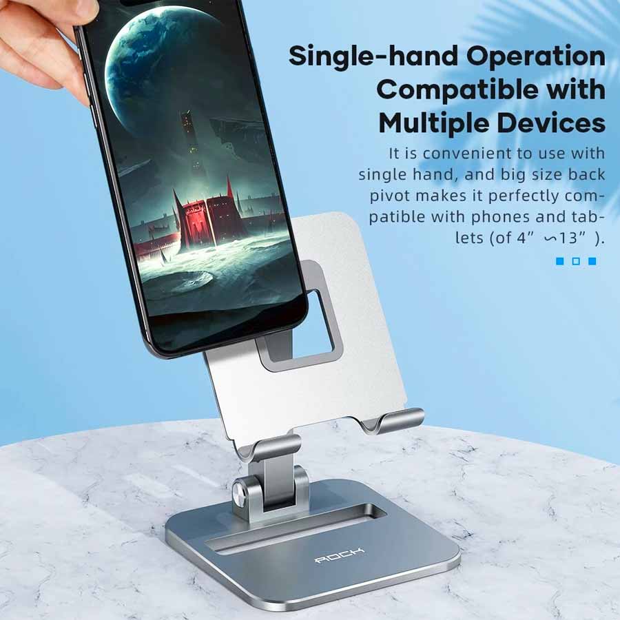 Rock Adjustable Desktop Phone And Tablet Stand (2)