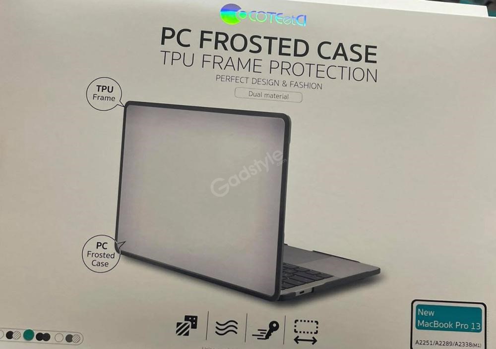 Coteetci Pc Frosted Case Tpu Frame Protection For 2020 Macbook Pro 13 A2289 A2251 A2338 (2)