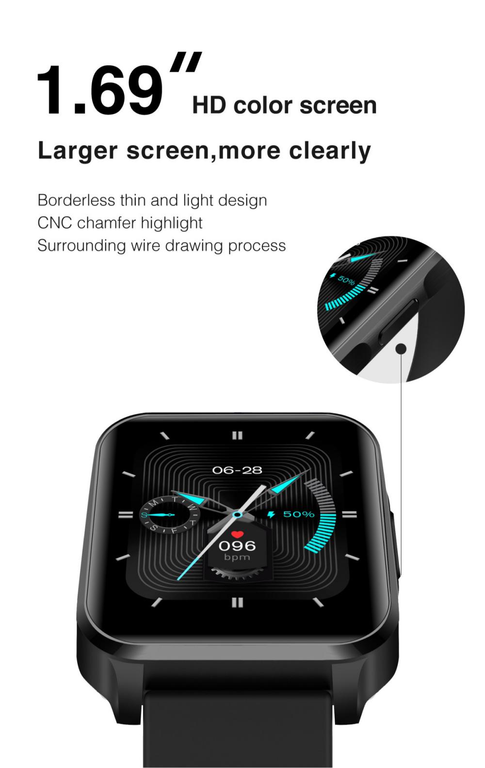 Lenovo S2 Pro Smart Watch Ip67 Waterproof Ips Full Screen (4)