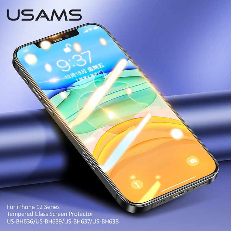 Usams Tempered Glass Screen Protector For Iphone 12 Series (3)