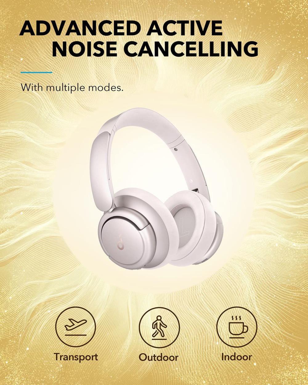 Anker Life Q35 Multi Mode Active Noise Cancelling Headphones Frosted Pearl (4)