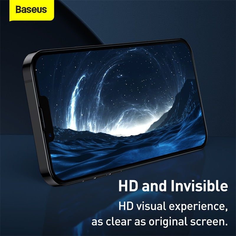 Baseus 2pcs 0 3mm Full Screen Full Glass Tempered Glass Film For Iphone 13 13 Pro 13 Pro Max (4)