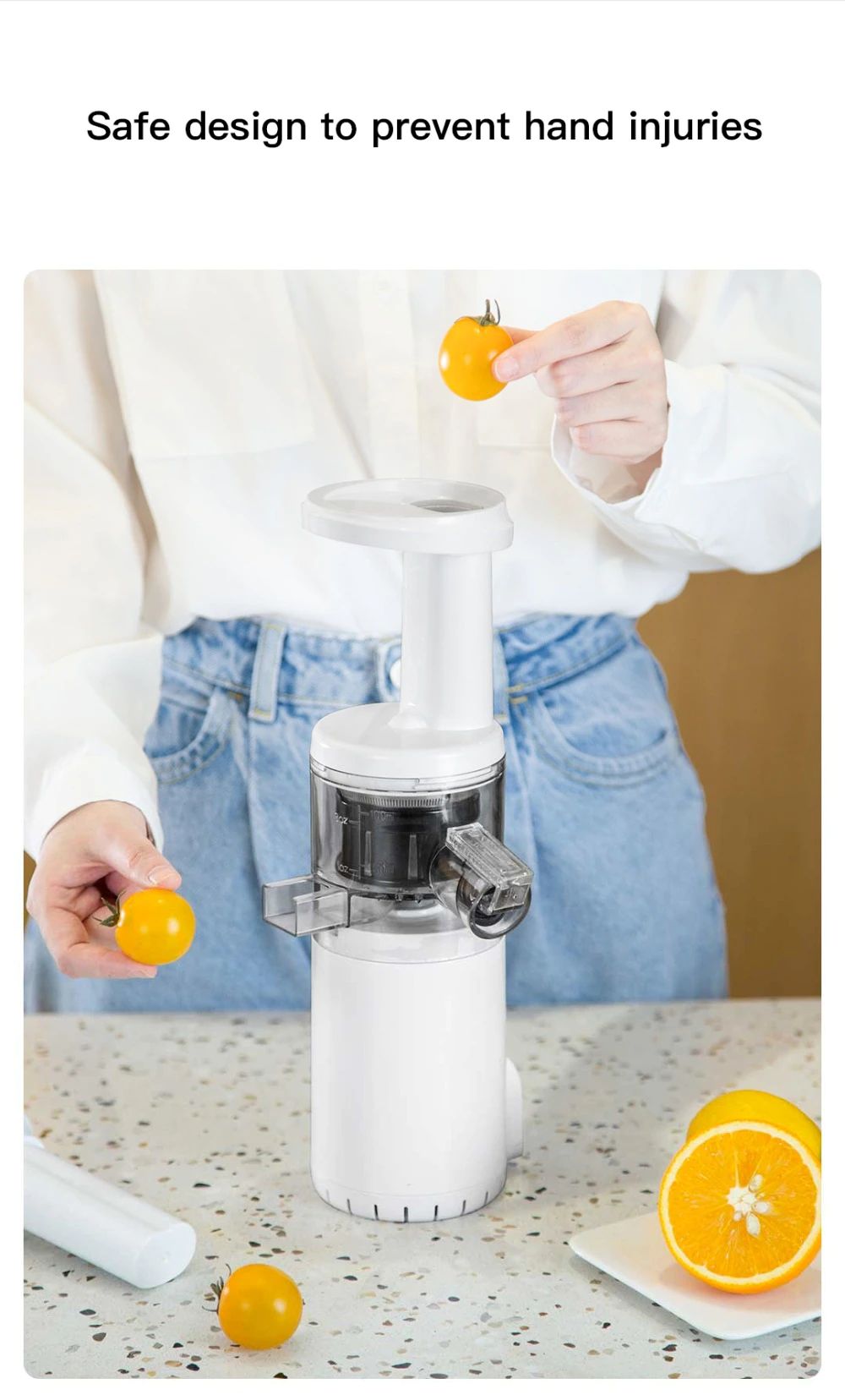 Xiaomi BJ08D Bud Portable Mini Electric Slow Juicer Blender Water-free Juicer (Rechargeable)