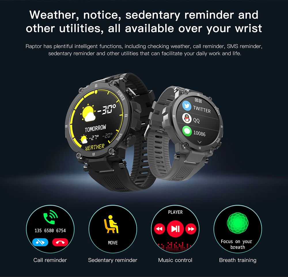 Kospet Raptor Rugged Bluetooth Smart Watch (9)