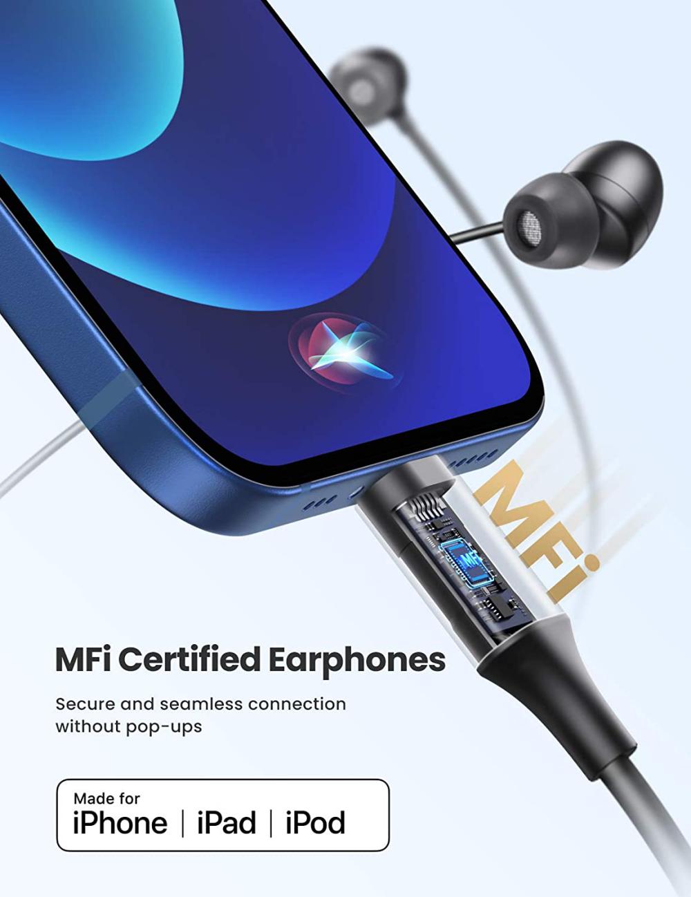Ugreen Mfi Certified Lightning Earphones (2)