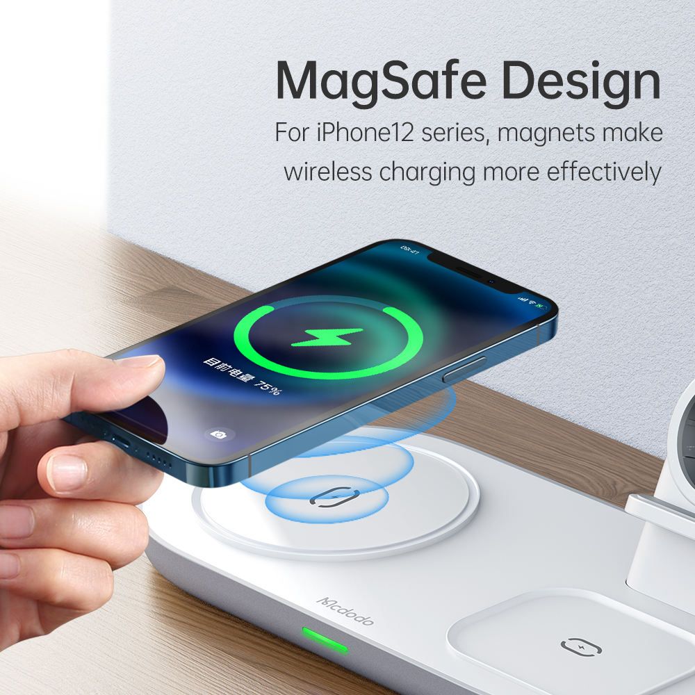 Mcdodo Ch 7060 Mdd Magnetic 3 In 1 Charging Dock Multi Function Wireless Charger Charging Station (8)